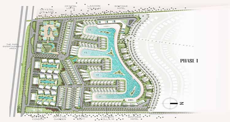 Katameya Coast North Coast Matar Plan by Starlight Developments - المخطط العام لمشروع قرية قطامية كوست الساحل الشمالي من ستار لايت للتطوير العقاري